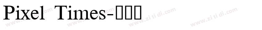 Pixel Times字体转换